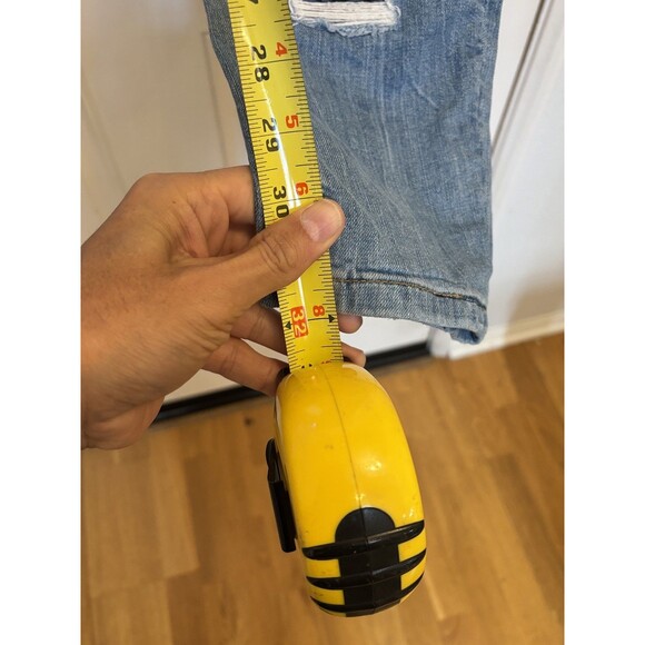 PHILIPP PLEIN Super straight Cut Washed blue Distressed Jeans Size 32 x 32 - Picture 10 of 10